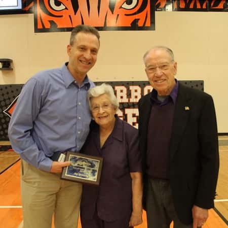 Chuck Grassley, the current Chairman of the Senate Judiciary Committee with his wife, Barbara Grassley and youngest son, Jay Grassley at